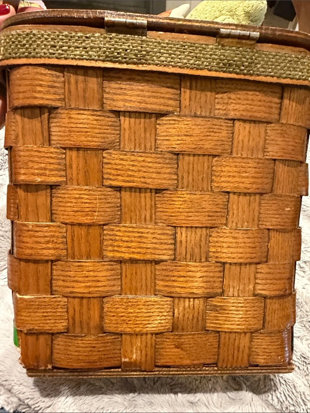New Orleans Decorative Woven Accent Basket Purse- Brown
